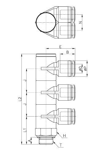 PC,Pneumatic Fittings with NPT AND BSPT thread, Air Fittings, one touch tube fittings, Pneumatic Fitting, Nickel Plated Brass Push in Fittings